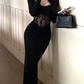 Nouvelle robe longue d'été élégante de style français pour femme C7992