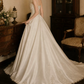 Superbe robe de mariée sirène bustier en satin et tulle, longue et en dentelle, C4563