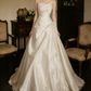 Superbe robe de mariée sirène bustier en satin et tulle, longue et en dentelle, C4563