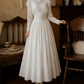 Superbe robe de mariée sirène bustier en satin et tulle, longue et en dentelle, C4563