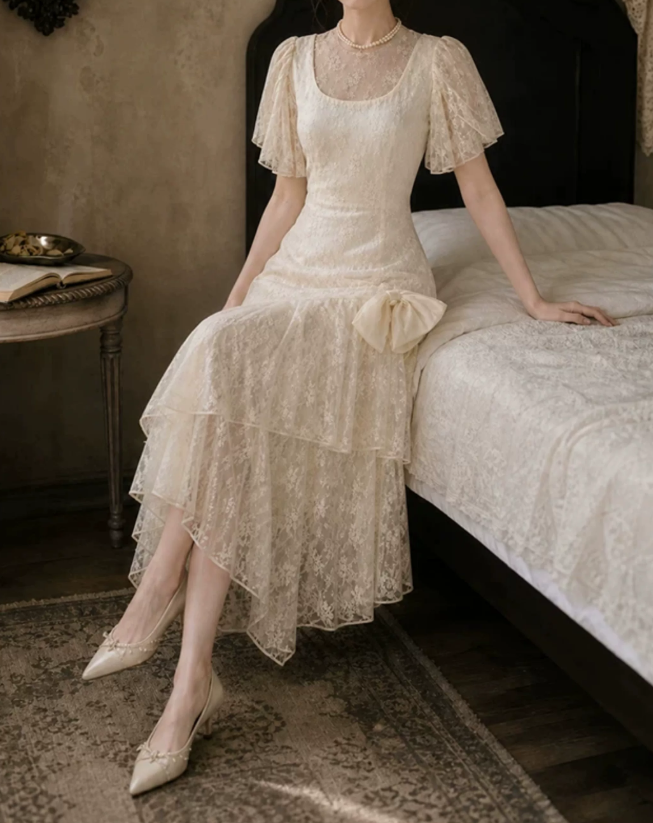 Robe de bal de princesse bustier à volants en satin long, robe de soirée C8117