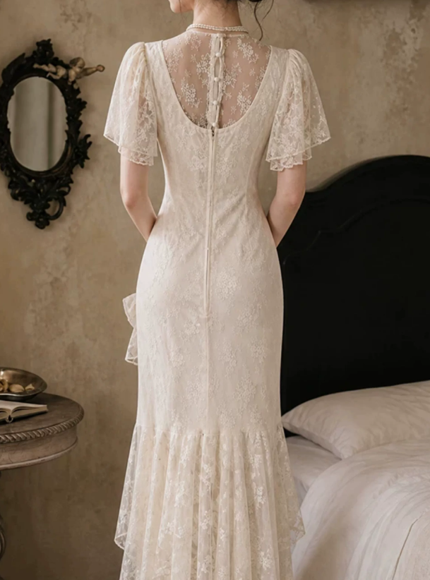 Robe de bal de princesse bustier à volants en satin long, robe de soirée C8117