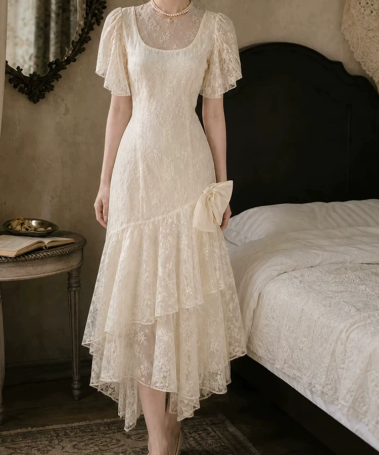 Robe de bal de princesse bustier à volants en satin long, robe de soirée C8117