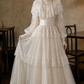 Superbe robe de mariée sirène bustier en satin et tulle, longue et en dentelle, C4563