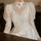 Superbe robe de mariée sirène bustier en satin et tulle, longue et en dentelle, C4563