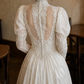 Superbe robe de mariée sirène bustier en satin et tulle, longue et en dentelle, C4563