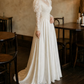 Superbe robe de mariée sirène bustier en satin et tulle, longue et en dentelle, C4563