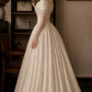 Robe de bal de princesse bustier à volants en satin long, robe de soirée C8117