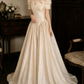 Robe de bal de princesse bustier à volants en satin long, robe de soirée C8117