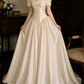 Robe de bal de princesse bustier à volants en satin long, robe de soirée C8117