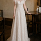 Superbe robe de mariée sirène bustier en satin et tulle, longue et en dentelle, C4563