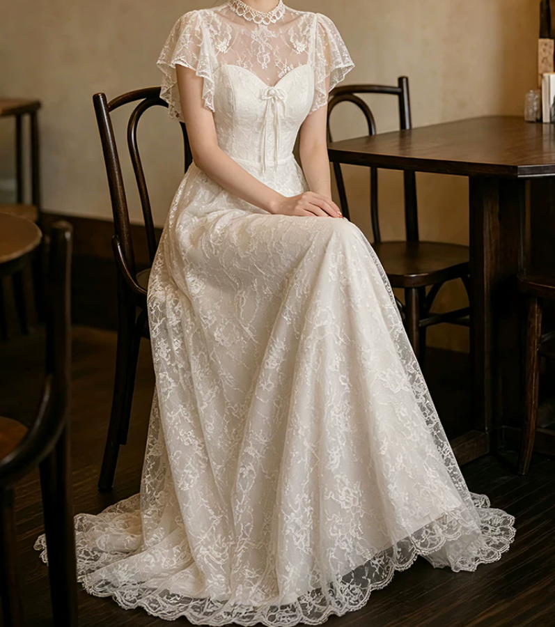 Superbe robe de mariée sirène bustier en satin et tulle, longue et en dentelle, C4563