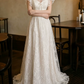 Superbe robe de mariée sirène bustier en satin et tulle, longue et en dentelle, C4563