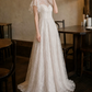 Superbe robe de mariée sirène bustier en satin et tulle, longue et en dentelle, C4563