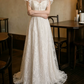 Superbe robe de mariée sirène bustier en satin et tulle, longue et en dentelle, C4563