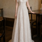Superbe robe de mariée sirène bustier en satin et tulle, longue et en dentelle, C4563