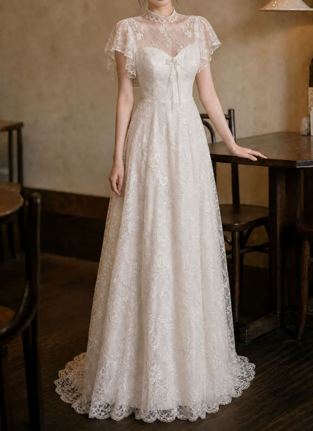 Superbe robe de mariée sirène bustier en satin et tulle, longue et en dentelle, C4563