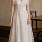 Superbe robe de mariée sirène bustier en satin et tulle, longue et en dentelle, C4563