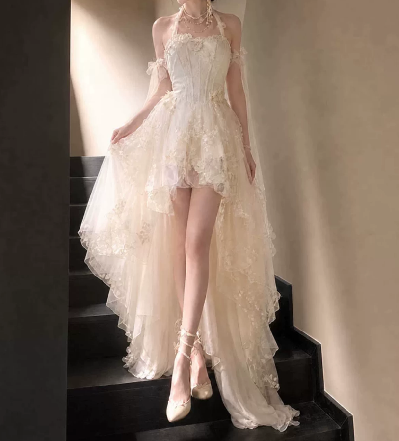 Mini robe de soirée en satin, sans bretelles, sans manches, ligne a, simple, C899