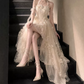 Mini robe de soirée en satin, sans bretelles, sans manches, ligne a, simple, C899