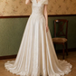 Superbe robe de mariée sirène bustier en satin et tulle, longue et en dentelle, C4563