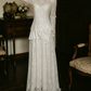 Superbe robe de mariée sirène bustier en satin et tulle, longue et en dentelle, C4563