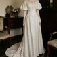Superbe robe de mariée sirène bustier en satin et tulle, longue et en dentelle, C4563