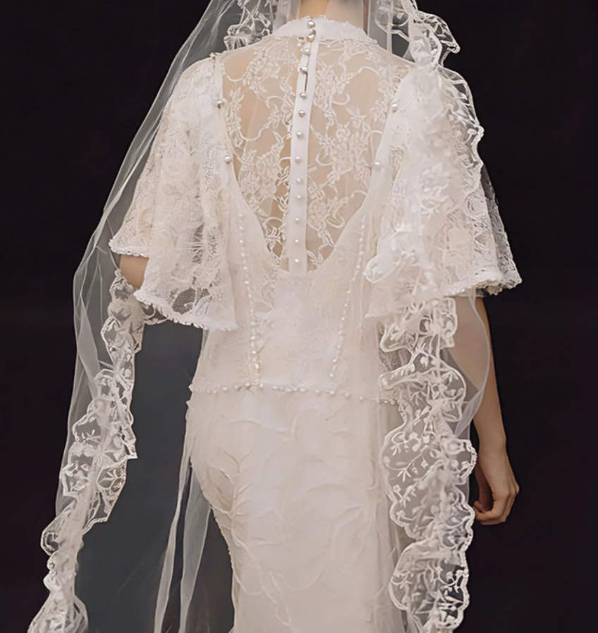 Superbe robe de mariée sirène bustier en satin et tulle, longue et en dentelle, C4563
