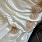 Superbe robe de mariée sirène bustier en satin et tulle, longue et en dentelle, C4563