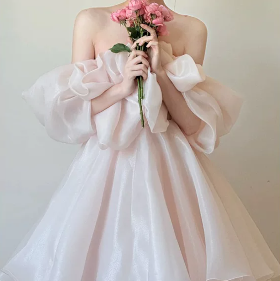 Robe de bal de princesse bustier à volants en satin long, robe de soirée C8117