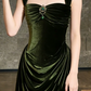 Robe de bal de princesse bustier à volants en satin long, robe de soirée C8117