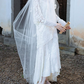 Fascinating High Collar Wedding Dresses Long Sleeve Lace A-Line Bridal Dress C9801