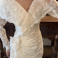 Superbe robe de mariée sirène bustier en satin et tulle, longue et en dentelle, C4563