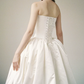 Glamorous Strapless Wedding Dresses Satin Floral Bridal Gowns C9808