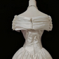 Superbe robe de mariée sirène bustier en satin et tulle, longue et en dentelle, C4563