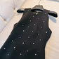Modest A Line Scoop Black Homecoming Dress 21st Birthday Outfit C980
