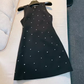 Modest A Line Scoop Black Homecoming Dress 21st Birthday Outfit C980