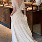 Superbe robe de mariée sirène bustier en satin et tulle, longue et en dentelle, C4563