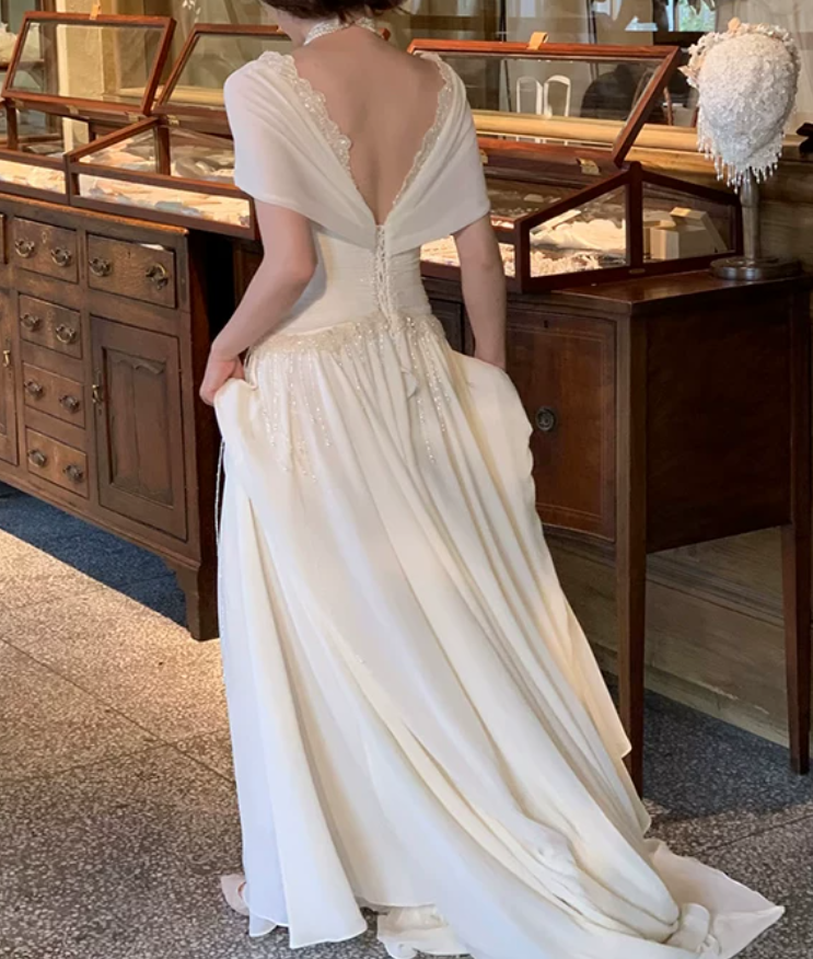 Superbe robe de mariée sirène bustier en satin et tulle, longue et en dentelle, C4563