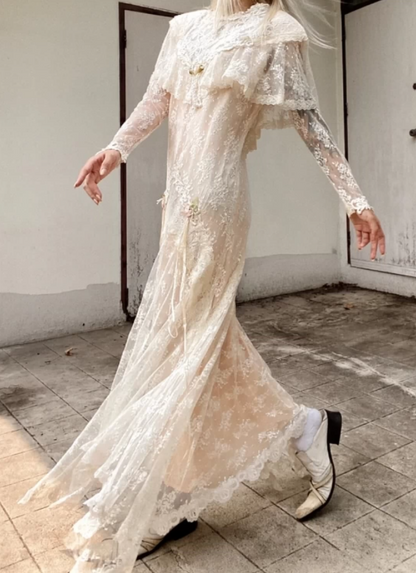 Superbe robe de mariée sirène bustier en satin et tulle, longue et en dentelle, C4563