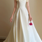 Superbe robe de mariée sirène bustier en satin et tulle, longue et en dentelle, C4563