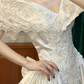 Superbe robe de mariée sirène bustier en satin et tulle, longue et en dentelle, C4563