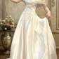 Superbe robe de mariée sirène bustier en satin et tulle, longue et en dentelle, C4563