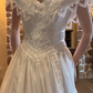 Superbe robe de mariée sirène bustier en satin et tulle, longue et en dentelle, C4563