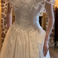 Superbe robe de mariée sirène bustier en satin et tulle, longue et en dentelle, C4563