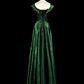 Robe de bal de princesse bustier à volants en satin long, robe de soirée C8117