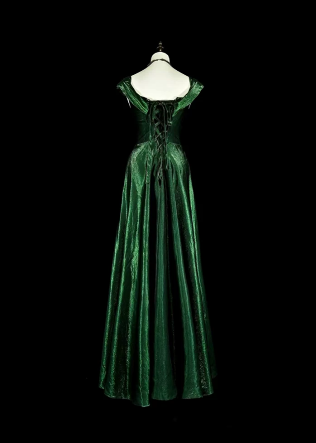 Robe de bal de princesse bustier à volants en satin long, robe de soirée C8117