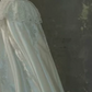 Superbe robe de mariée sirène bustier en satin et tulle, longue et en dentelle, C4563