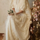 Superbe robe de mariée sirène bustier en satin et tulle, longue et en dentelle, C4563