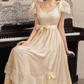 Robe de bal de princesse bustier à volants en satin long, robe de soirée C8117